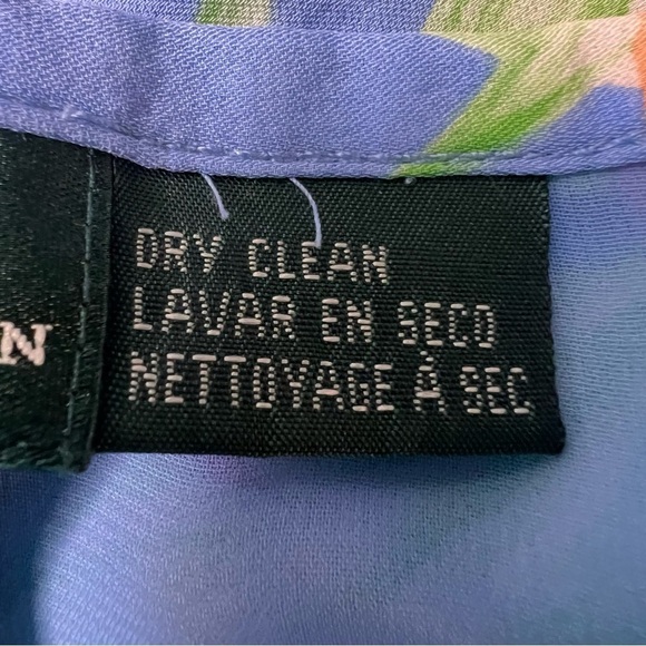 Lauren Ralph Lauren Silk Hawaiian Floral Skirt Size 16 - Picture 10 of 12